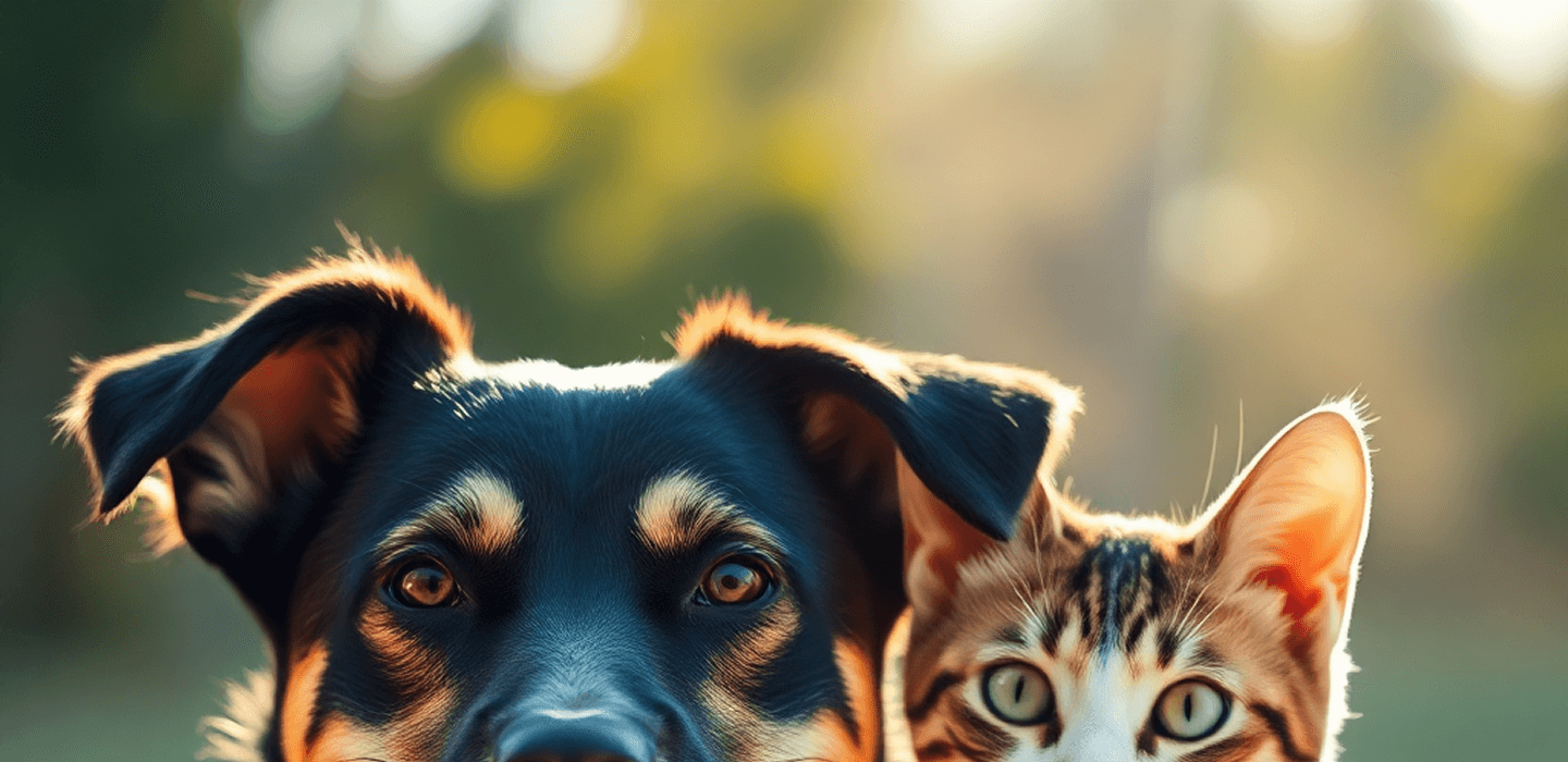 Собака та кіт чекають на дім